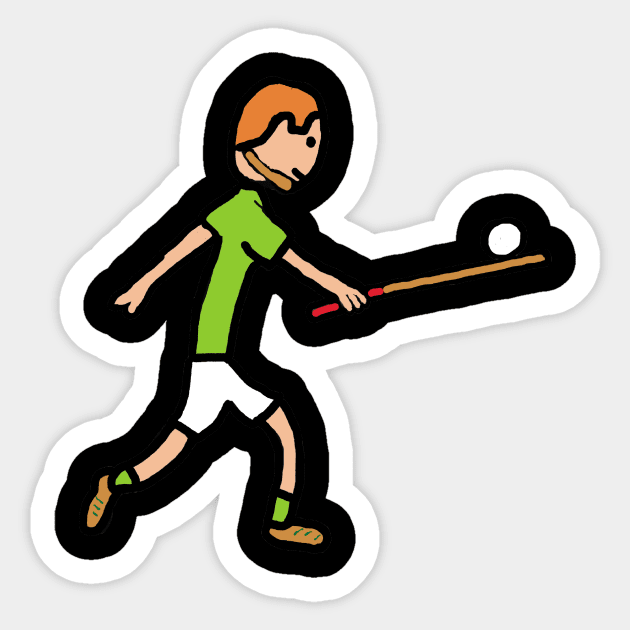 Hurling Sticker by Mark Ewbie